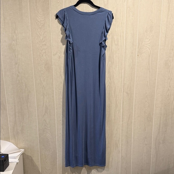 Matilda Jane Women’s Blue Ruffle Sleeve Maxi Dress Size M - Picture 4 of 4